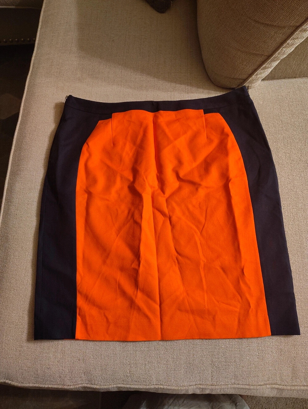 Worthington 2 Tone side zipper skirt 16